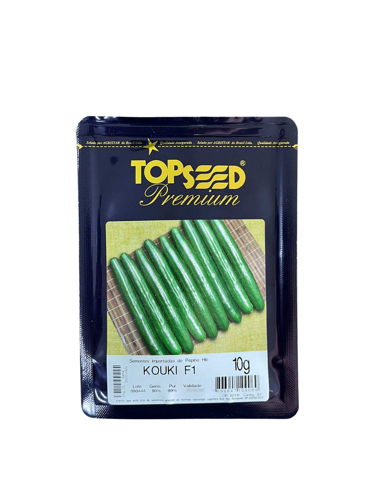 SEMENTES PEPINO JAPONES KOUKI TOPSEED PREMIUM 10G