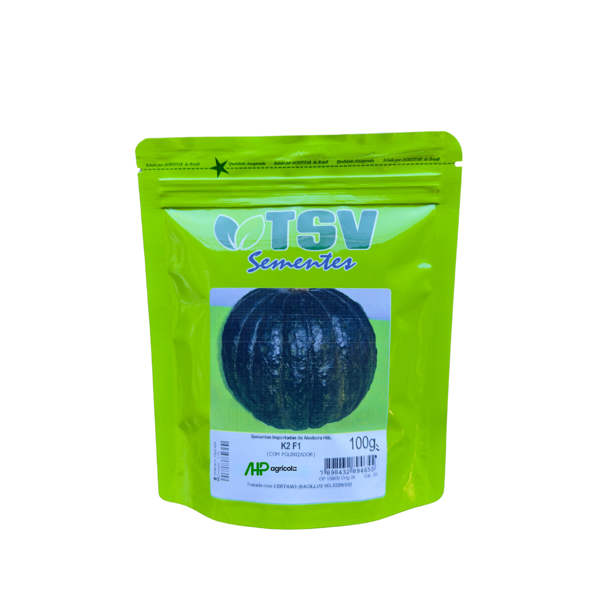 SEMENTES ABOBORA HIBRIDA K2 F1 C/ POLINIZADOR TSV 100G