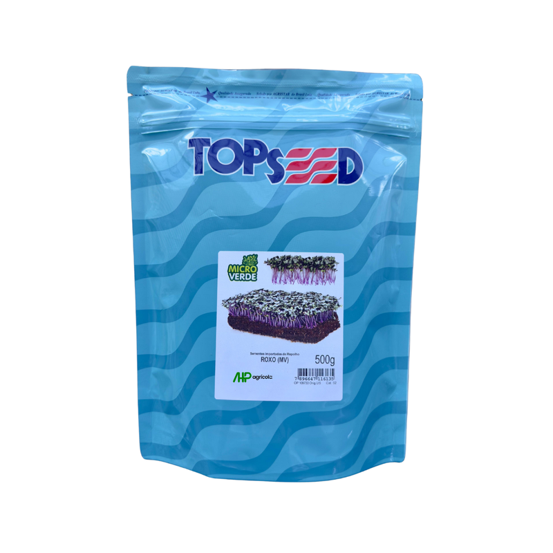 SEMENTES MICROVERDE REPOLHO ROXO TOPSEED 500G
