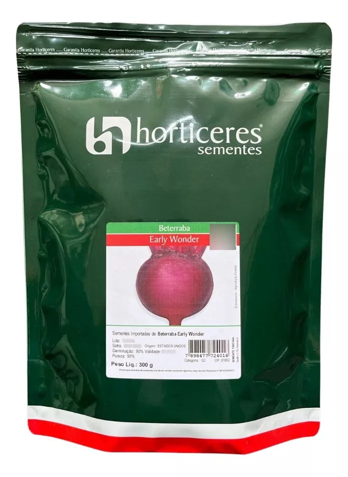 SEMENTES BETERRABA EARLY WONDER HORTICERES 300G