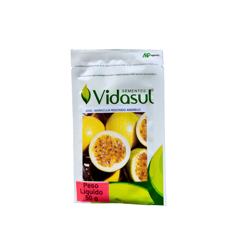 SEMENTES MARACUJA REDONDO AMARELO VIDASUL 50G