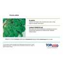 SEMENTES RUCULA FOLHA LARGA TOPSEED PREMIUM 500G