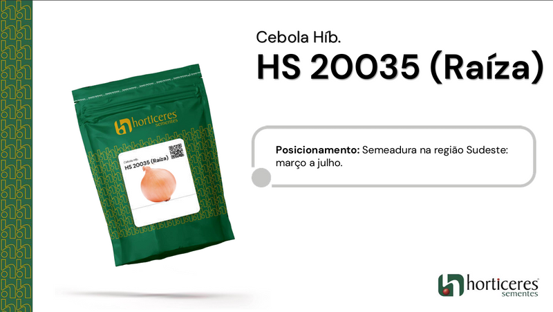 CEBOLA HÍBRIDA RAÍZA HORTICERES 100.000 SEMENTES
