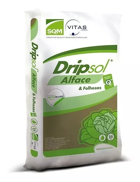 FERTILIZANTE ADUBO DRIPSOL ALFACE 08-09-34 SQM 25KG