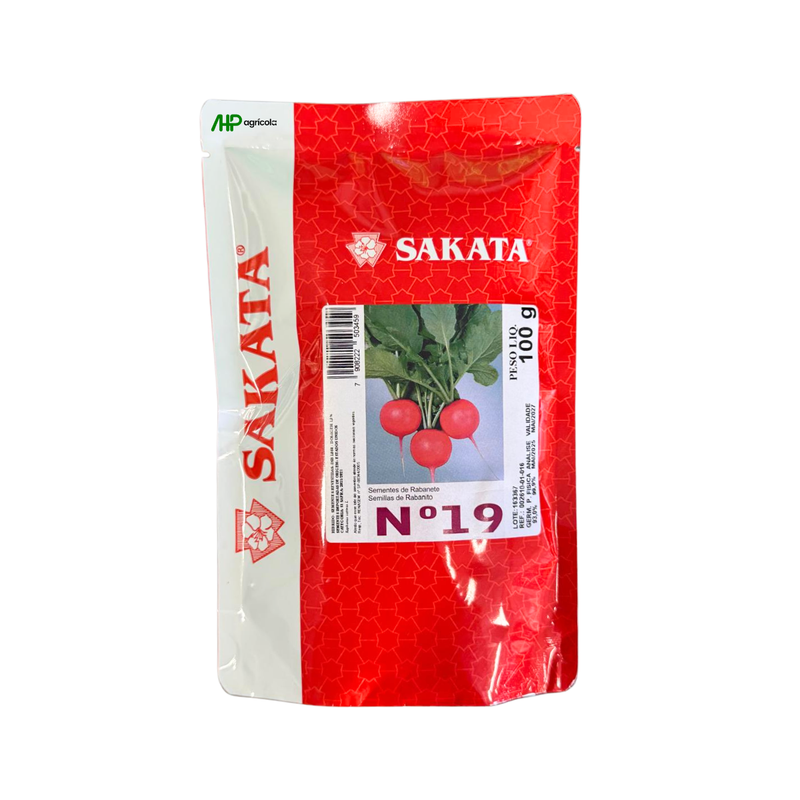 SEMENTES RABANETE N19 SAKATA HIBRIDO 100G
