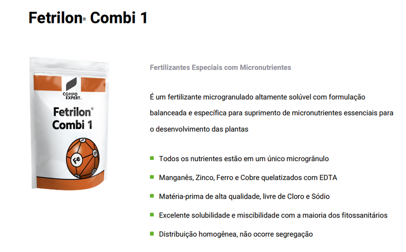 FERTILIZANTE FETRILON COMBI 1 COMPO 1KG