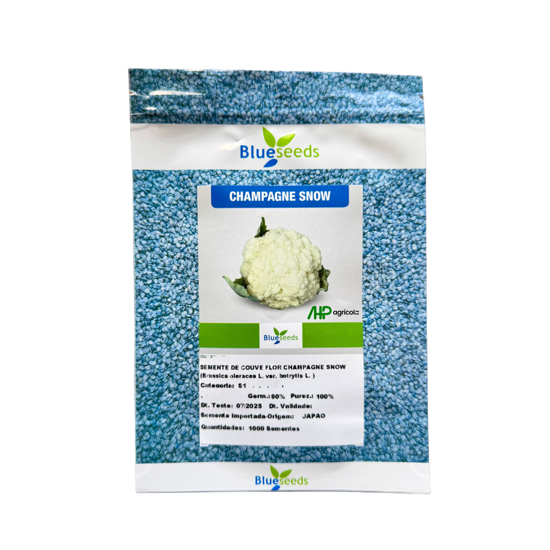 COUVE-FLOR HÍBRIDA CHAMPAGNE SNOW BLUESEEDS 1000 SEMENTES