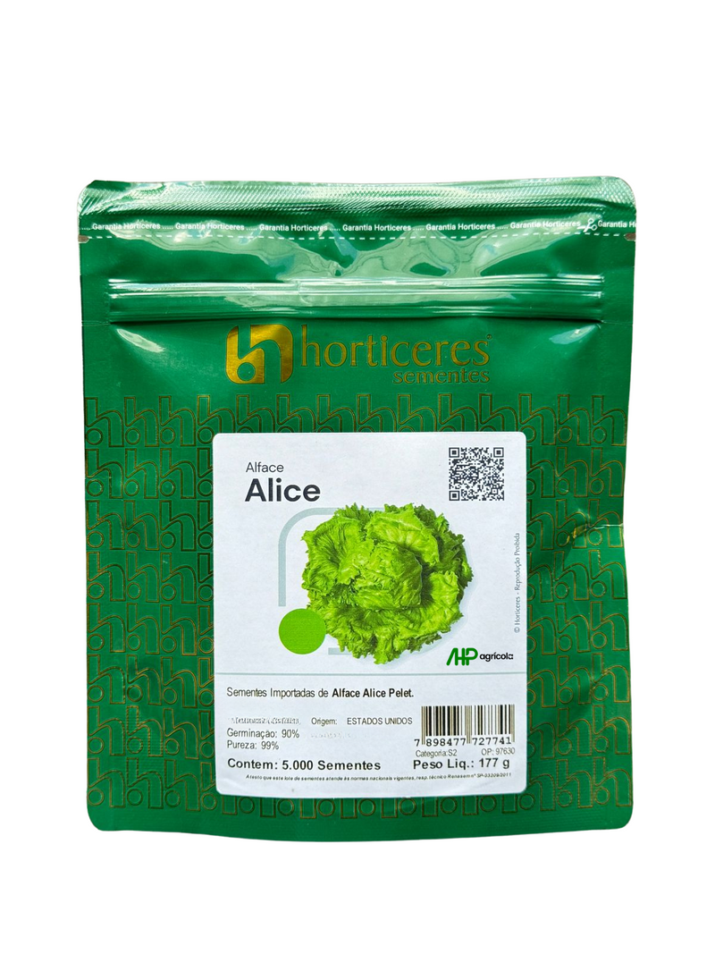 ALFACE AMERICANA ALICE HORTICERES 5000 SEMENTES