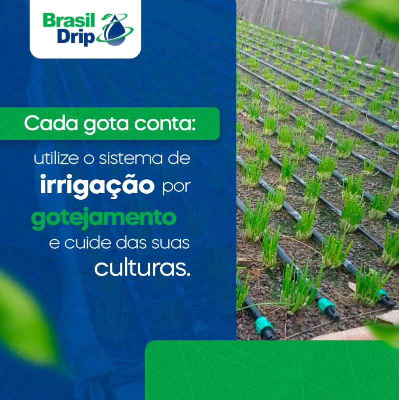 MANGUEIRA IRRIGAÇÃO GOTEJAMENTO 20CM 2L/H 1000 METROS