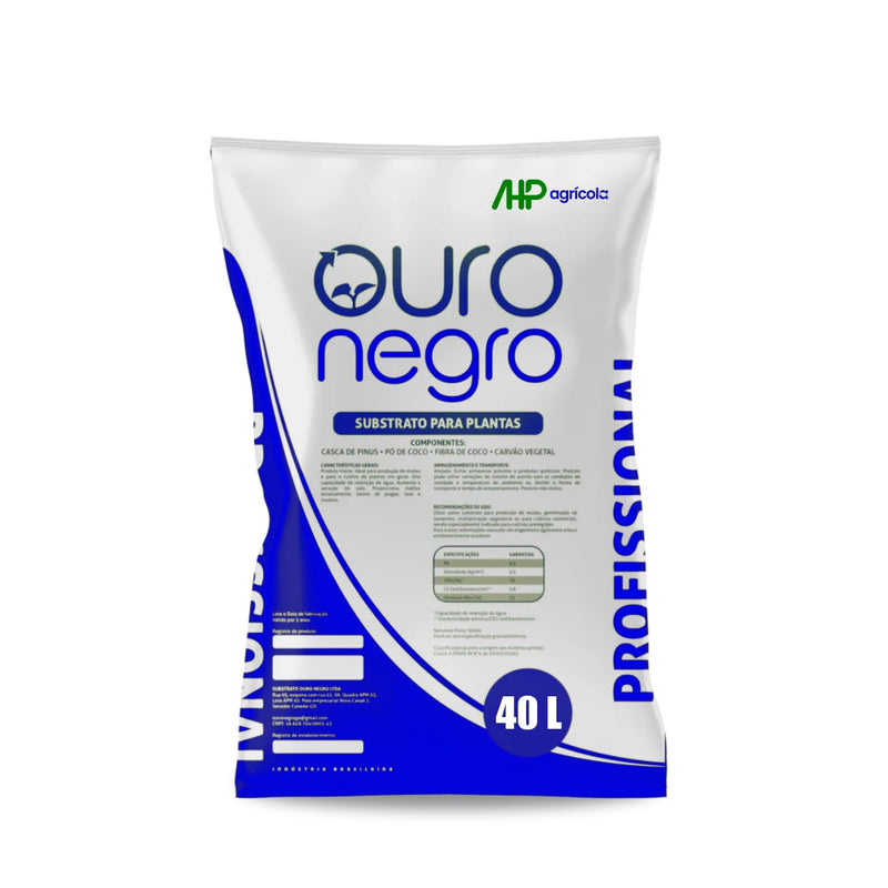 SUBSTRATO PLANTIO PLANTAS PROFISSIONAL 40L OURO NEGRO